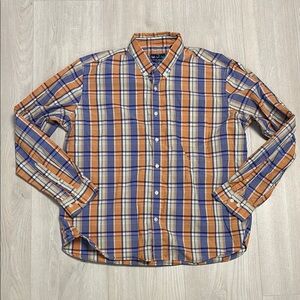 🔥BUNDLESALE XXL Charleston Threads Cotton Casual Plaid Button Down Shirt nwot